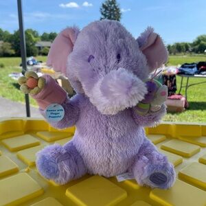 Disney store Heffalump Plush Purple Elephant
